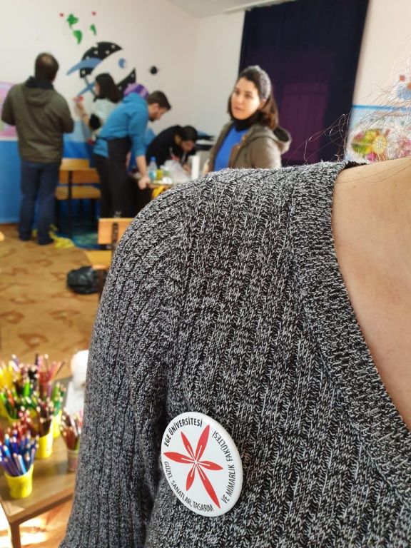 EÜGSF Ziyareti - Ege Üniversitesi Güzel Sanatlar Fakültesi Gençleri okulumuza renk kattılar.